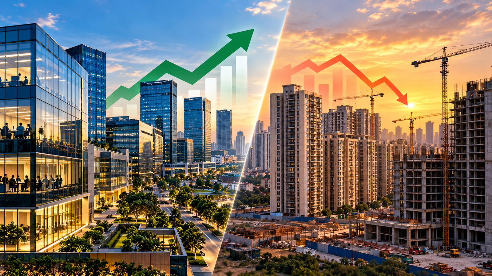 Commercial Growth vs Residential Construction