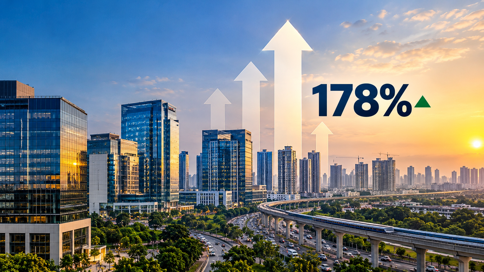 Delhi NCR Growth Skyline_ 178% Surge